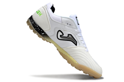 Men's Joma Top Flex TF Artificial Turf Low-Tops Football Shoes - White/Silver/Black