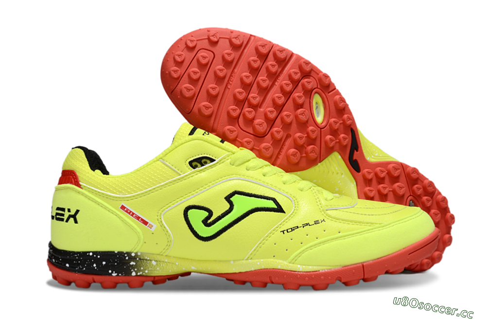 Men's Joma Top Flex TF Artificial Turf Low-Tops Football Shoes - Yellow/Black/Red 2