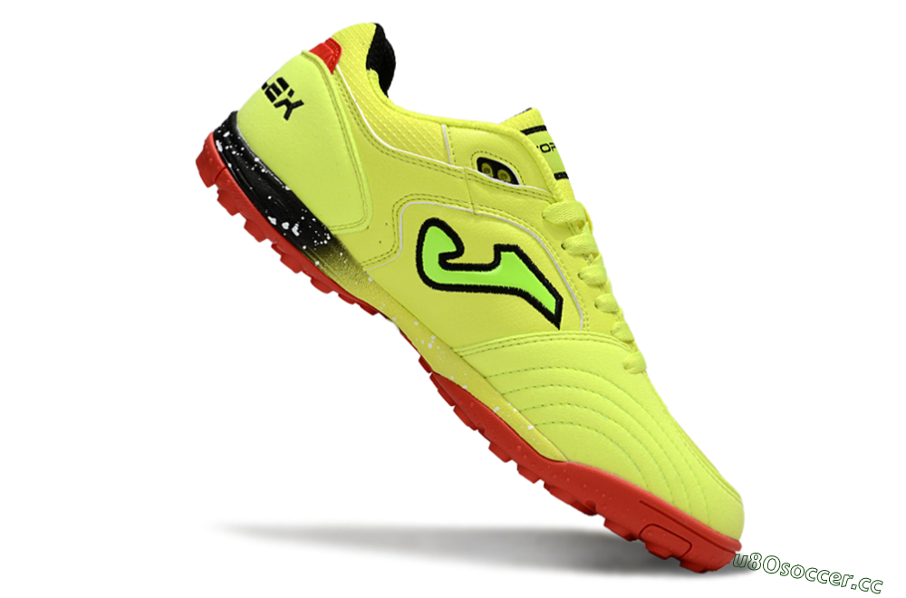 Men's Joma Top Flex TF Artificial Turf Low-Tops Football Shoes - Yellow/Black/Red 4