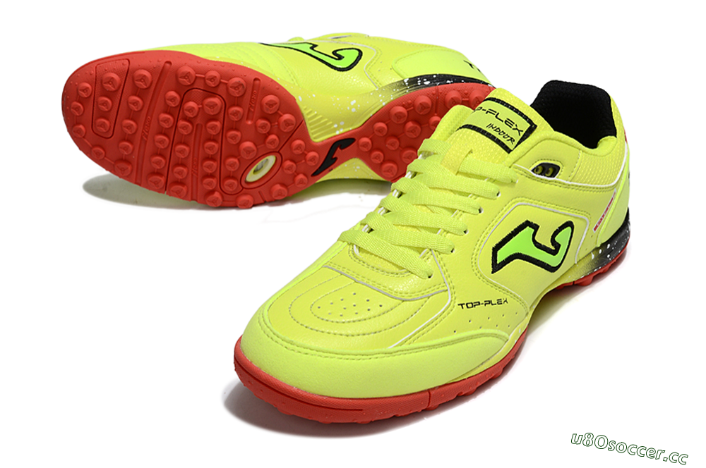 Men's Joma Top Flex TF Artificial Turf Low-Tops Football Shoes - Yellow/Black/Red 3