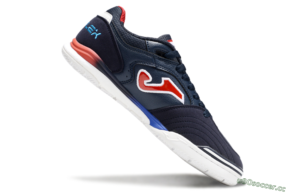 Men's Joma Top Flex IC Indoor & Futsal Low-Tops Football Shoes - Blue/White/Red 4