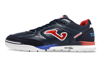 Men's Joma Top Flex IC Indoor & Futsal Low-Tops Football Shoes - Blue/White/Red