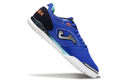 Men's Joma Top Flex IC Indoor & Futsal Low-Tops Football Shoes - Blue/Silver/Black