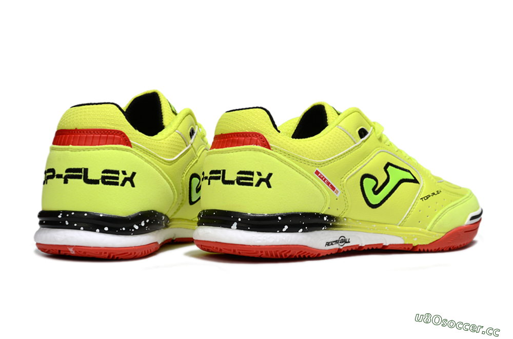 Men's Joma Top Flex IC Indoor & Futsal Low-Tops Football Shoes - Yellow/Black/Red 6