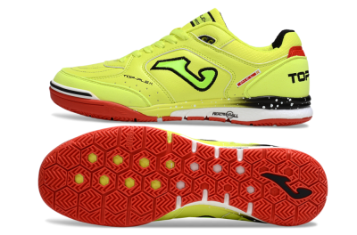 Men's Joma Top Flex IC Indoor & Futsal Low-Tops Football Shoes - Yellow/Black/Red