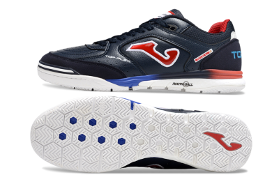 Men's Joma Top Flex IC Indoor & Futsal Low-Tops Football Shoes - Blue/White/Red