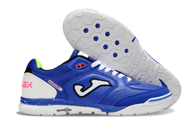 Men's Joma Top Flex IC Indoor & Futsal Low-Tops Football Shoes - Blue/White/Red