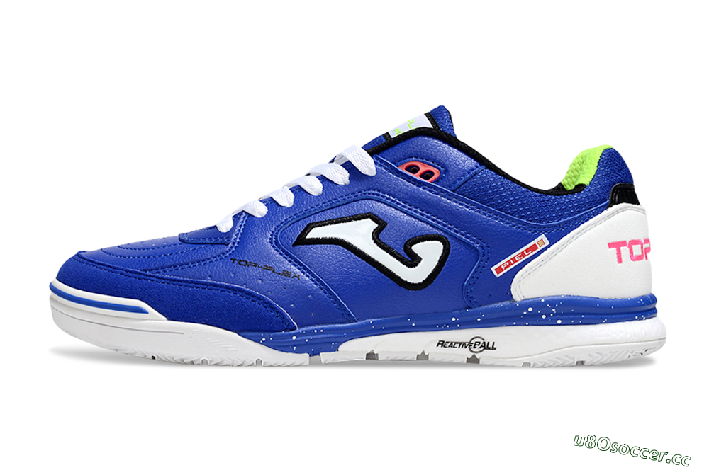Men's Joma Top Flex IC Indoor & Futsal Low-Tops Football Shoes - Blue/White/Red 0