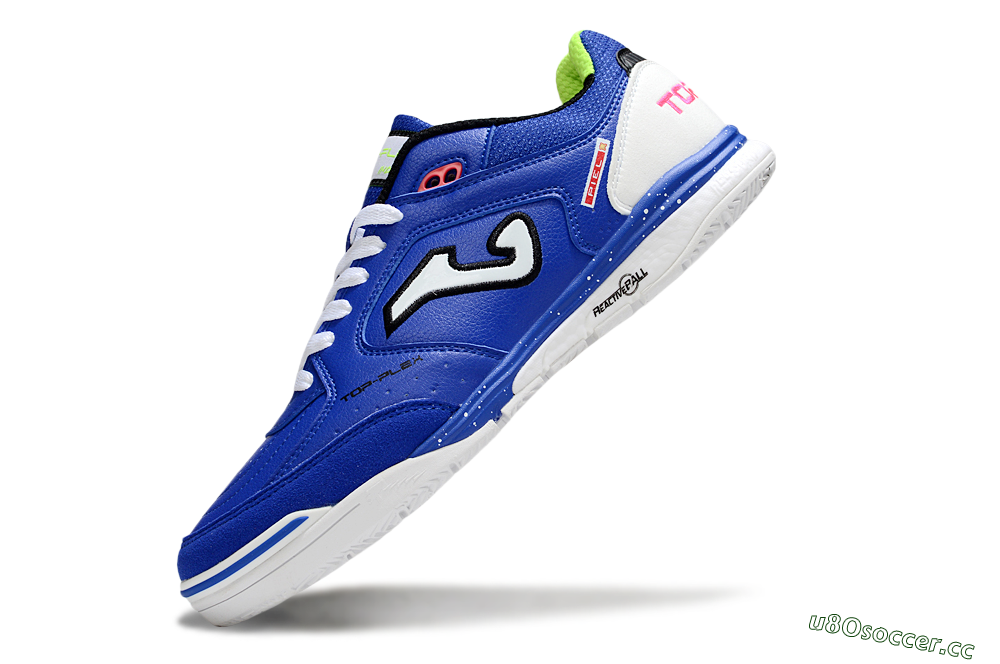 Men's Joma Top Flex IC Indoor & Futsal Low-Tops Football Shoes - Blue/White/Red 5