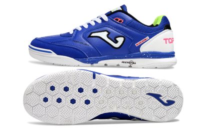 Men's Joma Top Flex IC Indoor & Futsal Low-Tops Football Shoes - Blue/White/Red