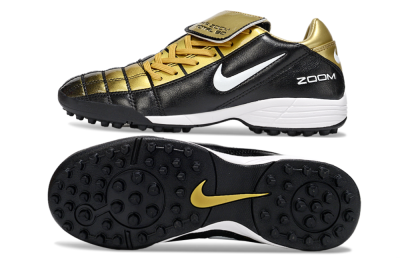 Men's Nike Air Zoom Total 90 III TF Artificial Turf Low-Tops Football Shoes - Black/Gold/White