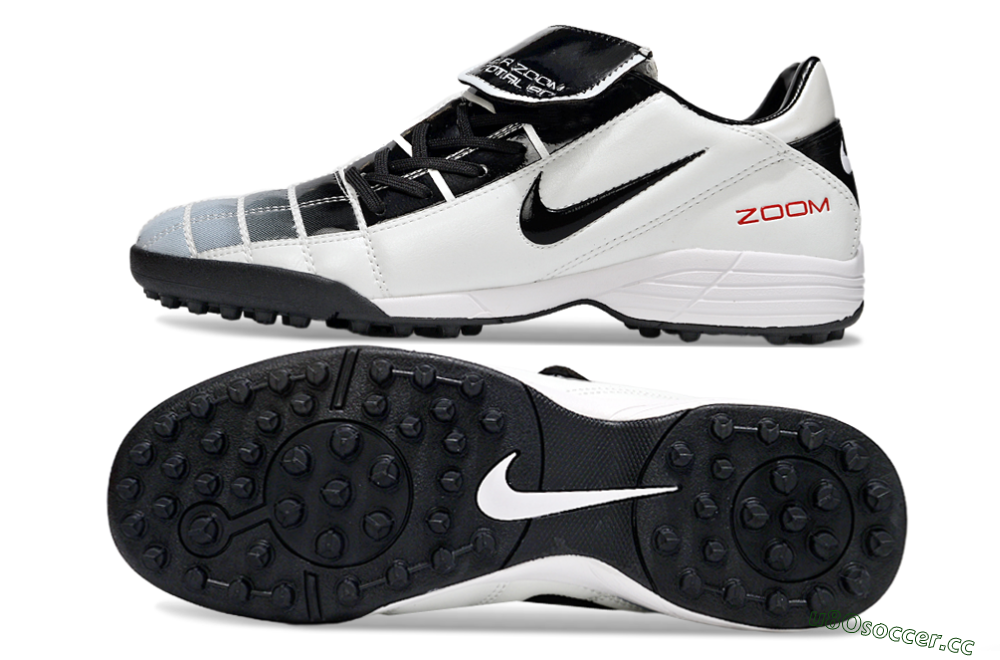 Men's Nike Air Zoom Total 90 III TF Artificial Turf Low-Tops Football Shoes - White/Black/Red 1