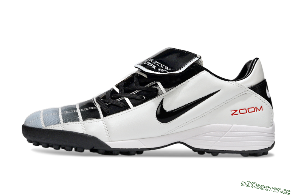Men's Nike Air Zoom Total 90 III TF Artificial Turf Low-Tops Football Shoes - White/Black/Red 0