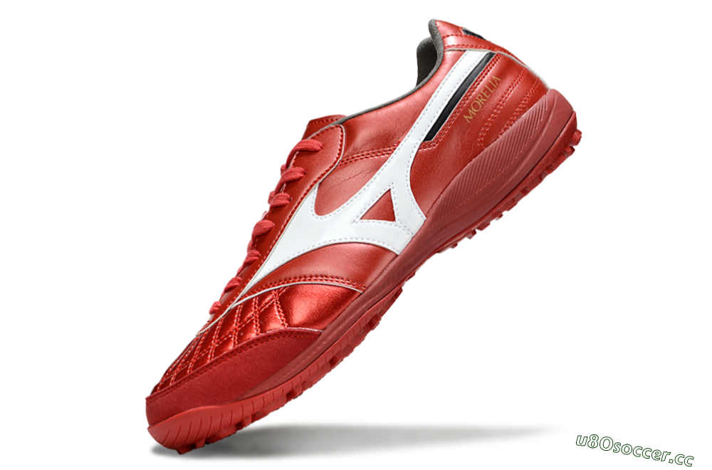 Men's Mizuno Morelia Neo 4 TF Artificial Turf Low-Tops Football Shoes - Red/White/Black 5