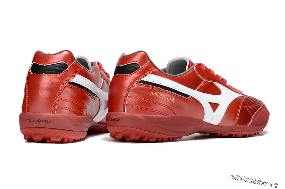 Men's Mizuno Morelia Neo 4 TF Artificial Turf Low-Tops Football Shoes - Red/White/Black 6