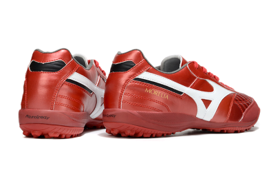 Men's Mizuno Morelia Neo 4 TF Artificial Turf Low-Tops Football Shoes - Red/White/Black