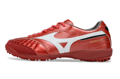 Men's Mizuno Morelia Neo 4 TF Artificial Turf Low-Tops Football Shoes - Red/White/Black
