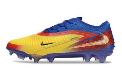 Men's Nike Phantom 6 Elite Low FG Firm Ground Low-Tops Football Boots - Yellow/Red/Blue