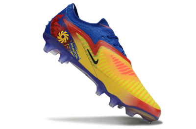 Men's Nike Phantom 6 Elite Low FG Firm Ground Low-Tops Football Boots - Yellow/Red/Blue