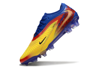 Men's Nike Phantom 6 Elite Low FG Firm Ground Low-Tops Football Boots - Yellow/Red/Blue