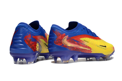 Men's Nike Phantom 6 Elite Low FG Firm Ground Low-Tops Football Boots - Yellow/Red/Blue