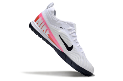 Unisex Nike Air Zoom Mercurial Vapor 16 Pro TF Artificial Turf Low-Tops Football Shoes - White/Black/Pink