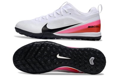 Unisex Nike Air Zoom Mercurial Vapor 16 Pro TF Artificial Turf Low-Tops Football Shoes - White/Black/Pink