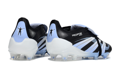 Men's Adidas Predator 25 Elite Foldover Tongue FG Firm Ground Low-Tops Football Boots - Black/Jade/White