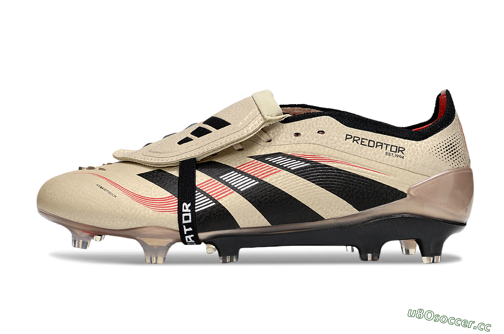 Men's Adidas Predator 25 Elite Foldover Tongue FG Firm Ground Low-Tops Football Boots - Gold/Black/White 0
