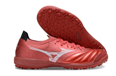 Men's Mizuno Morelia Neo 4 TF Artificial Turf Low-Tops Football Shoes - Red/White/Black