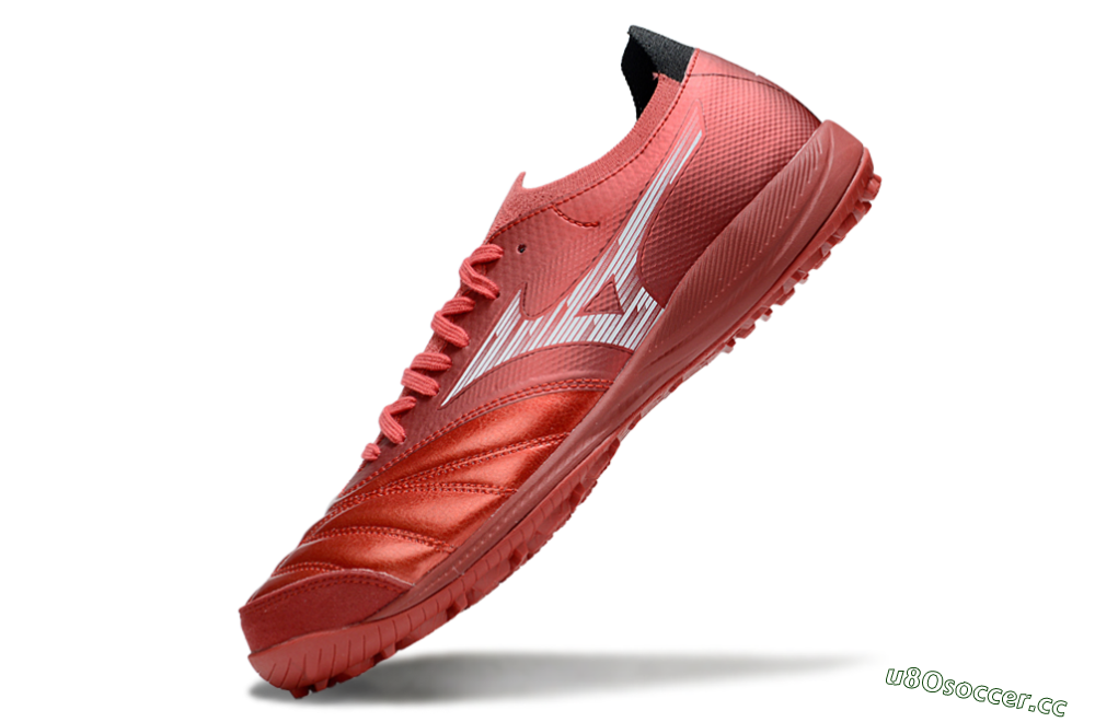 Men's Mizuno Morelia Neo 4 TF Artificial Turf Low-Tops Football Shoes - Red/White/Black 5