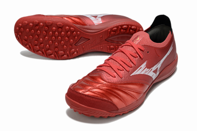 Men's Mizuno Morelia Neo 4 TF Artificial Turf Low-Tops Football Shoes - Red/White/Black