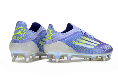 Men's Adidas F50 Elite SG Soft Ground Low-Tops Football Boots - Blue/Silver/Gold