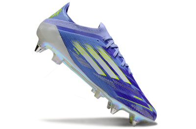 Men's Adidas F50 Elite SG Soft Ground Low-Tops Football Boots - Blue/Silver/Gold