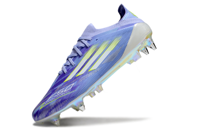 Men's Adidas F50 Elite SG Soft Ground Low-Tops Football Boots - Blue/Silver/Gold