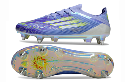 Men's Adidas F50 Elite SG Soft Ground Low-Tops Football Boots - Blue/Silver/Gold