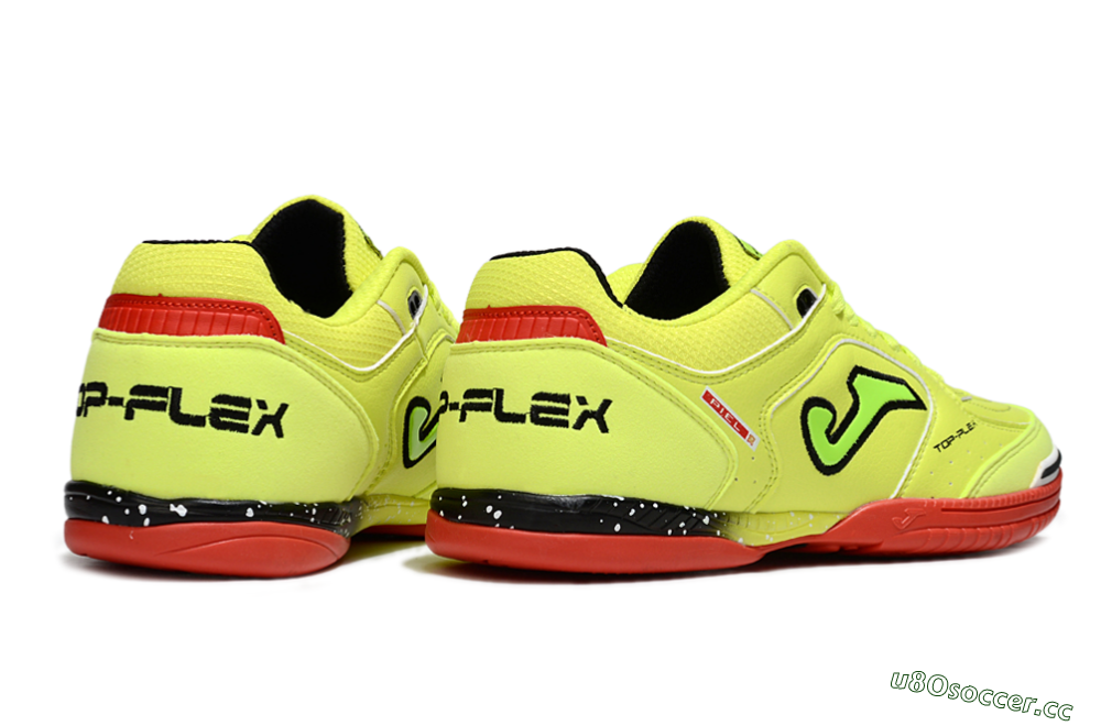 Men's Joma Top Flex IC Indoor & Futsal Low-Tops Football Shoes - Yellow/Black/Red 6