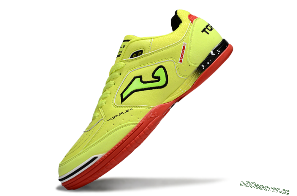 Men's Joma Top Flex IC Indoor & Futsal Low-Tops Football Shoes - Yellow/Black/Red 5