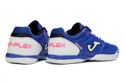 Men's Joma Top Flex IC Indoor & Futsal Low-Tops Football Shoes - Blue/White/Red