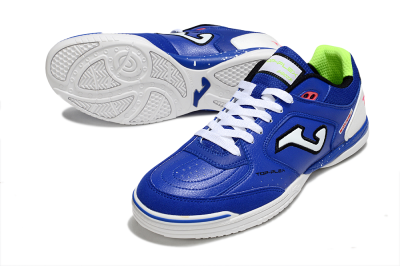 Men's Joma Top Flex IC Indoor & Futsal Low-Tops Football Shoes - Blue/White/Red