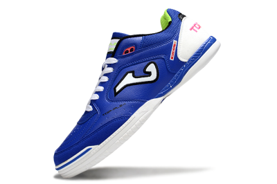 Men's Joma Top Flex IC Indoor & Futsal Low-Tops Football Shoes - Blue/White/Red