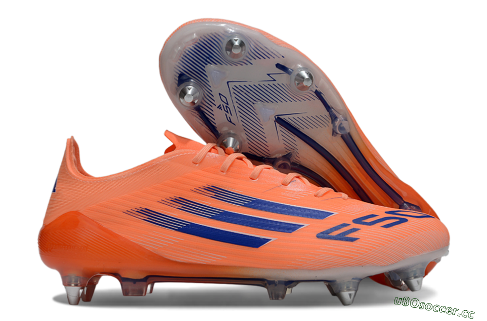 Men's Adidas F50 Elite SG Soft Ground Low-Tops Football Boots - Red/Blue/White 2
