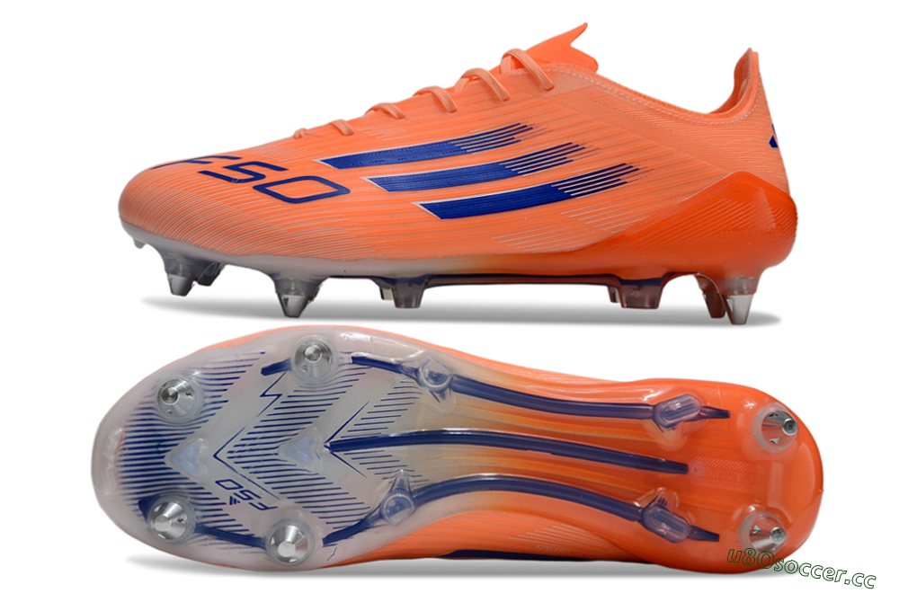 Men's Adidas F50 Elite SG Soft Ground Low-Tops Football Boots - Red/Blue/White 1