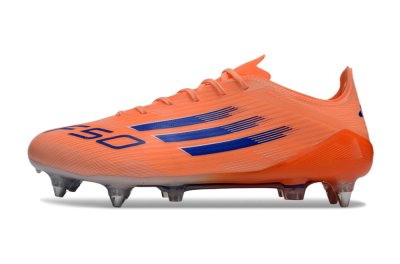 Men's Adidas F50 Elite SG Soft Ground Low-Tops Football Boots - Red/Blue/White