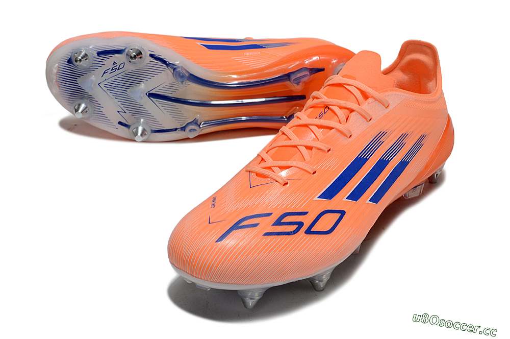 Men's Adidas F50 Elite SG Soft Ground Low-Tops Football Boots - Red/Blue/White 3