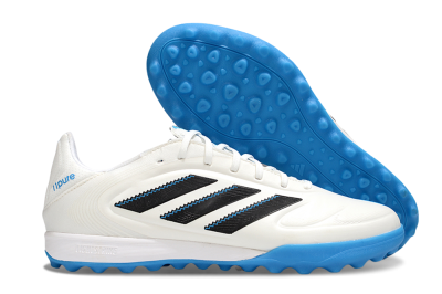 Men's Adidas Copa 11 Pure TF Artificial Turf Low-Tops Football Shoes - White/Black/Blue