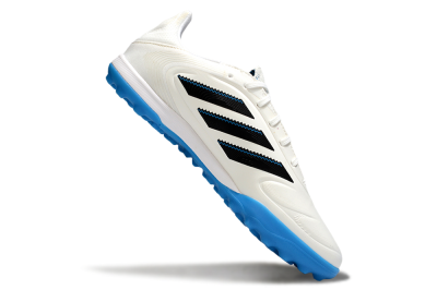 Men's Adidas Copa 11 Pure TF Artificial Turf Low-Tops Football Shoes - White/Black/Blue