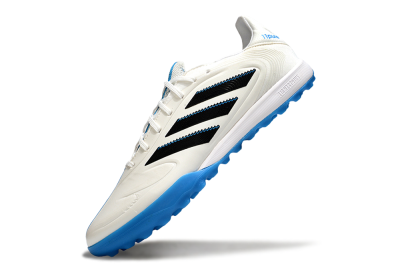 Men's Adidas Copa 11 Pure TF Artificial Turf Low-Tops Football Shoes - White/Black/Blue