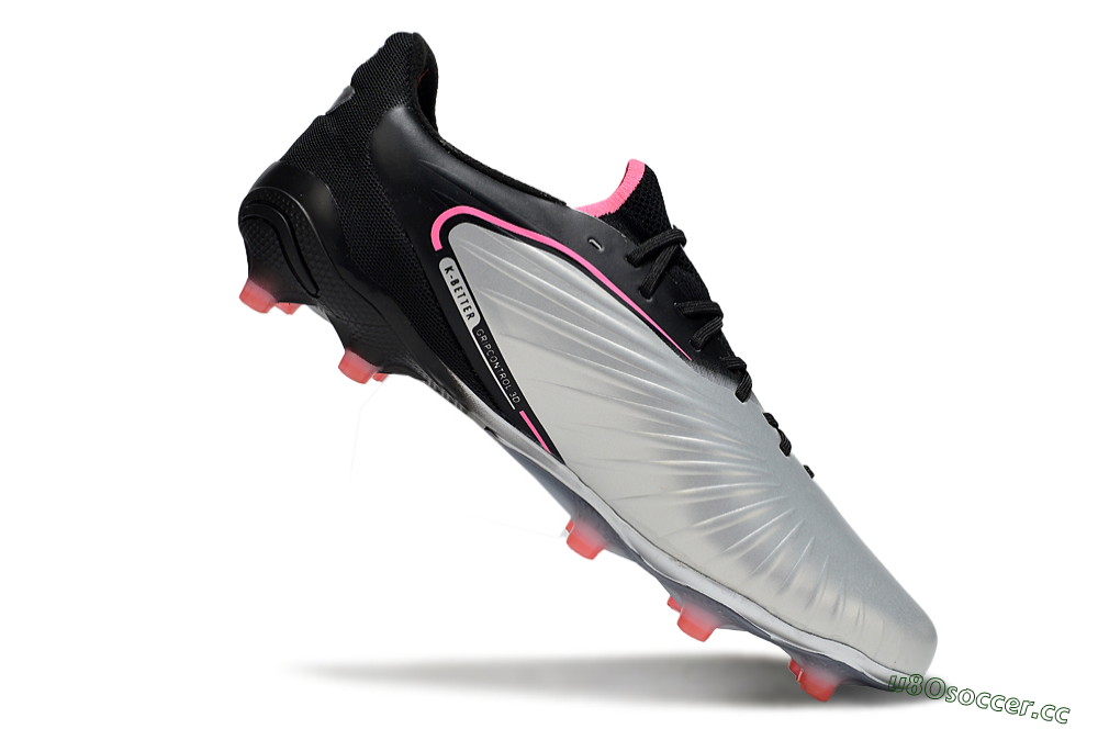 Men's Puma King Ultimate AG Artificial Grass Low-Tops Football Boots - Silver/Black/Pink 4
