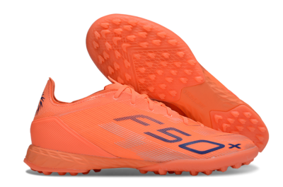Men's Adidas F50 Pro TF Artificial Turf Low-Tops Football Shoes - Red/Blue/Silver